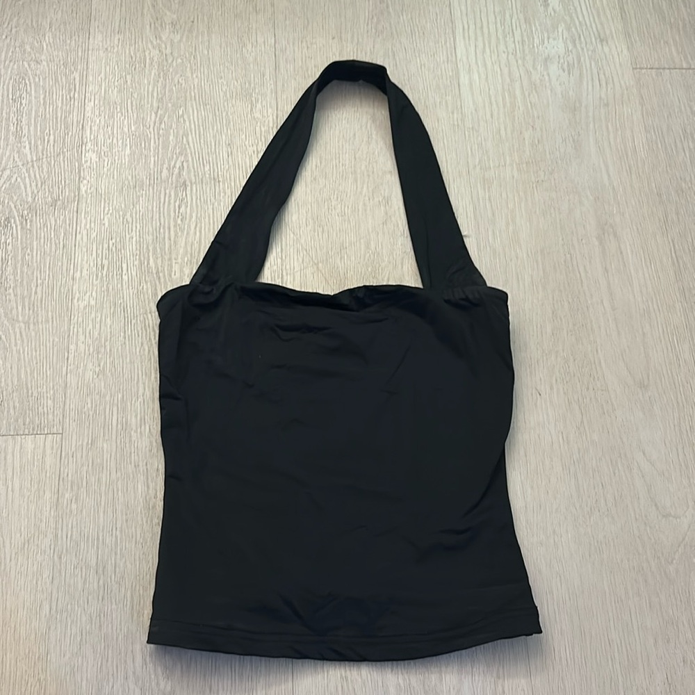 Princess Polly Black Halter Top- Size 2